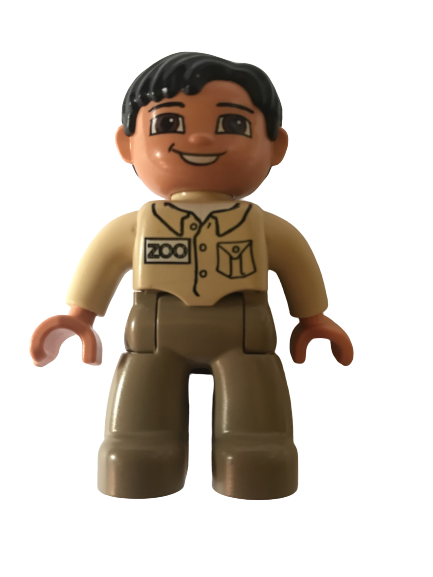 LEGO® DUPLO® FIGURKA MUŽ OŠETŘOVATEL ZOO