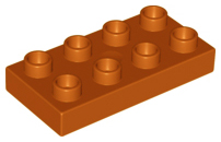 LEGO® DUPLO® KOSTKA TRAVERZKA 2x4 NÍZKÁ