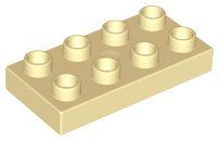 LEGO® DUPLO® KOSTKA TRAVERZKA 2x4 NÍZKÁ
