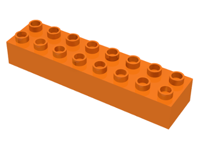 LEGO® DUPLO® KOSTKA TRAVERZA 2X8 VYSOKÁ
