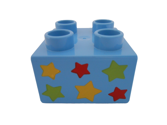 LEGO® DUPLO® KOSTKA S POTISKEM HVĚZDIČKY