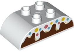 LEGO® DUPLO® KOSTKA OBLÁ 2X4 POTISK DORT