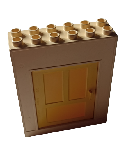 LEGO® DUPLO® STĚNA DVEŘE - ZAŽLOUTLÉ