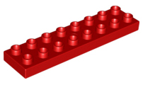LEGO® DUPLO® KOSTKA TRAVERZKA 2X8 NÍZKÁ