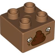 LEGO® DUPLO® KOSTKA 2X2 POTISK TRUS