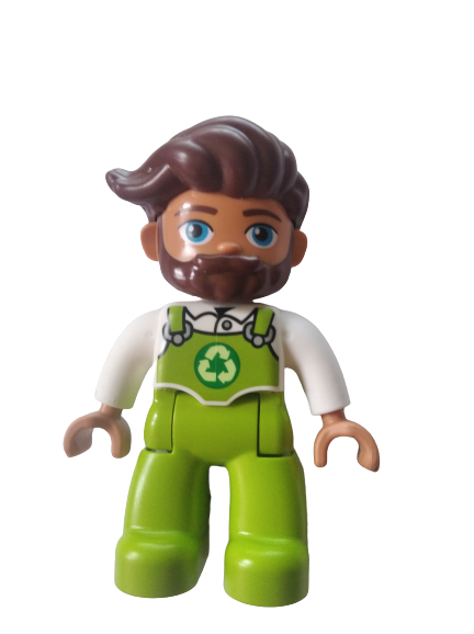 LEGO® DUPLO® FIGURKA MUŽ POPELÁŘ EKOLOG