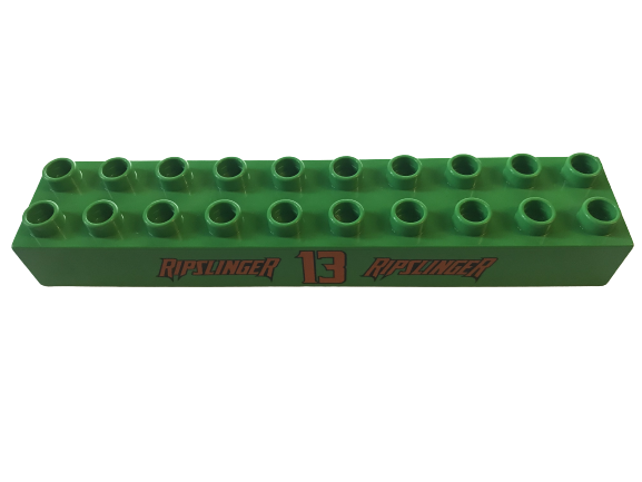 LEGO® DUPLO® TRAVERZA 2X10 NOPŮ S POTISKEM RIPSLINGER