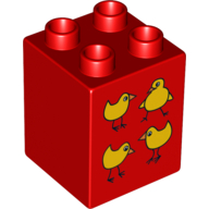 LEGO® DUPLO® KOSTKA S POTISKEM KUŘÁTKA