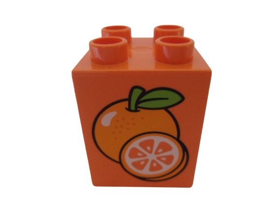 LEGO® DUPLO® KOSTKA S POTISKEM POMERANČ