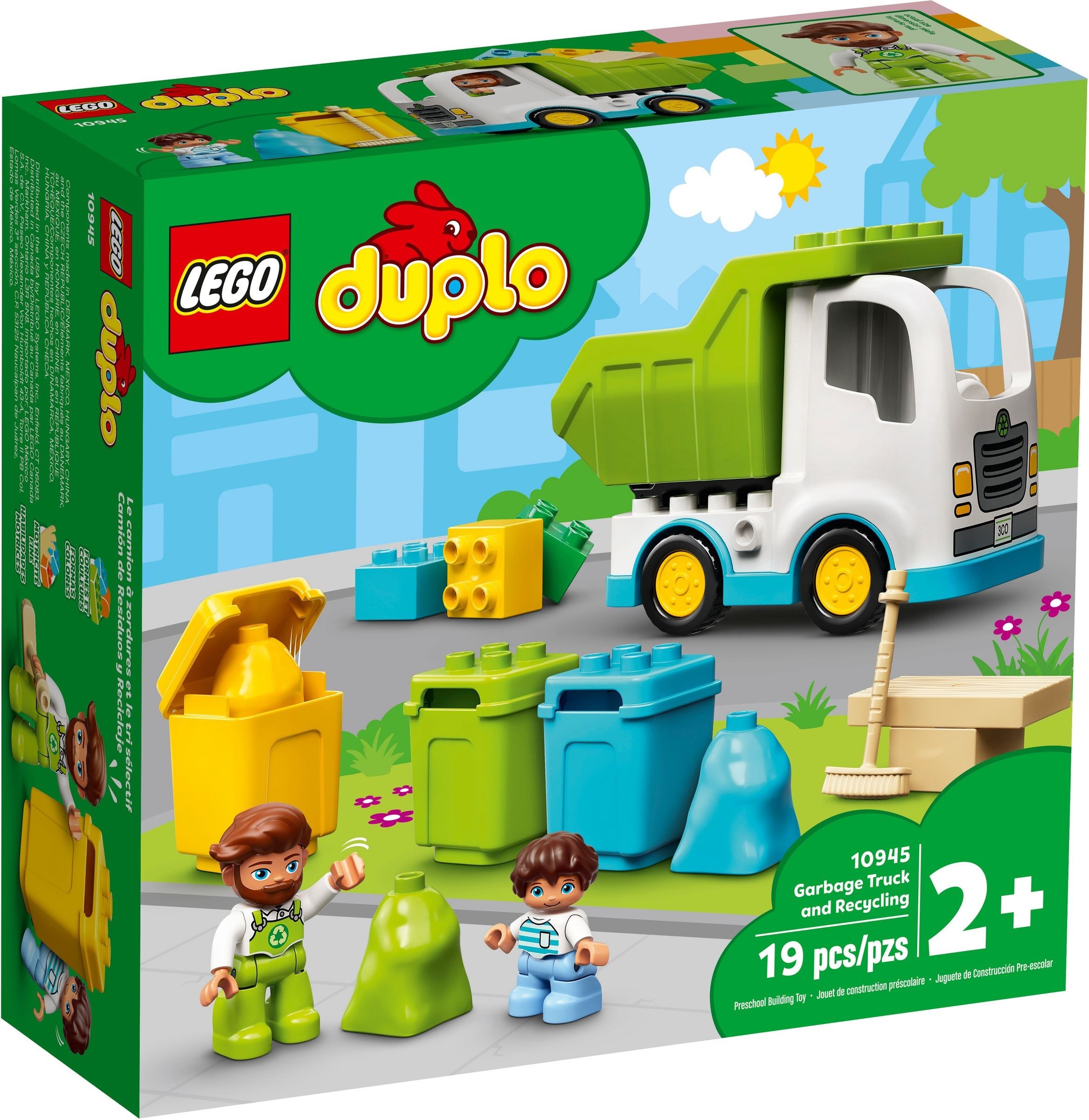 LEGO® DUPLO® 10945 POPELÁŘSKÝ VŮZ A RECYKLOVÁNÍ