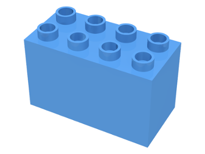 LEGO® DUPLO® KOSTKA 2X4 NOPY VYSOKÁ