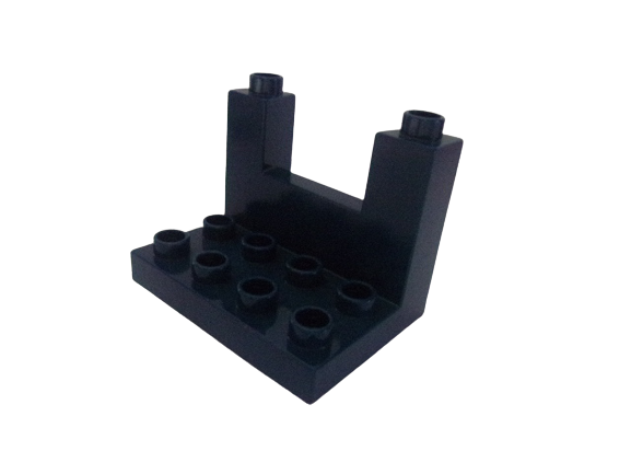 LEGO® DUPLO® OCHOZ CIMBUŘÍ HRADBA - TMAVĚ MODRÉ