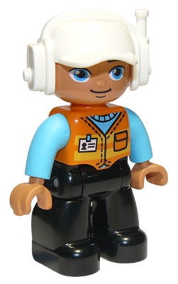 LEGO® DUPLO® FIGURKA MUŽ STAVEBNÍ DĚLNÍK NAVIGÁTOR