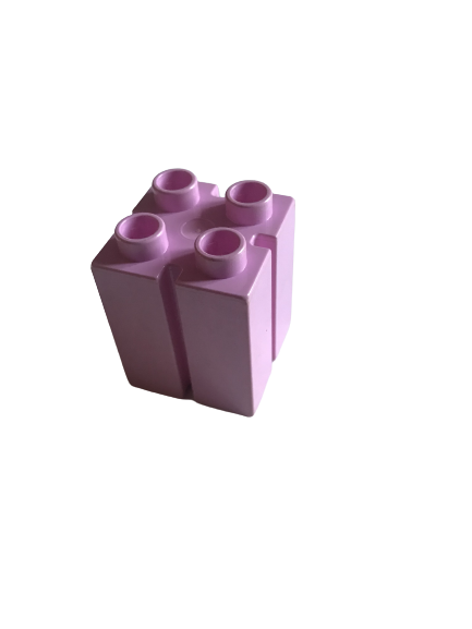 LEGO® DUPLO® KOSTKA 2X2 NOPY S DRÁŽKOU