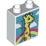LEGO® DUPLO® KOSTKA POTISK METR ŽIRAFA