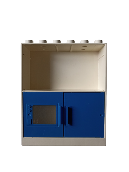 LEGO® DUPLO® STĚNA REGÁL SKŘÍŇ TROUBA - ZAŽLOUTLÁ