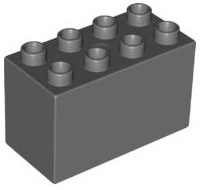 LEGO® DUPLO® VYSOKÁ KOSTKA 2X4X2 NOPY