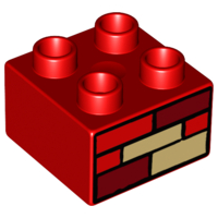 LEGO® DUPLO® KOSTKA POTISK CIHLA ZEĎ