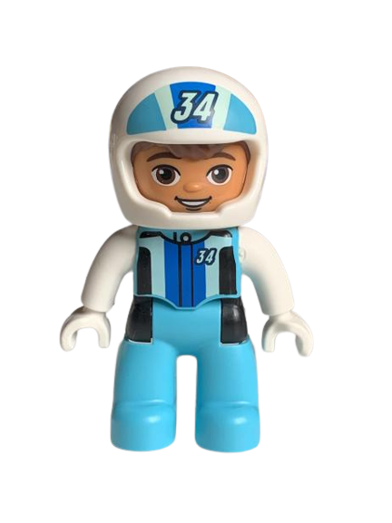 LEGO® DUPLO® FIGURKA MUŽ ZÁVODNÍK