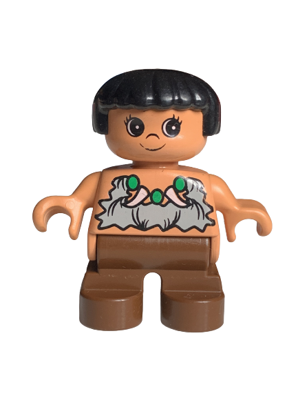 LEGO® DUPLO® FIGURKA DÍTĚ PRAČLOVĚK HOLKA HOLČIČKA