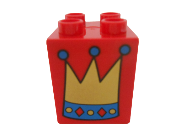 LEGO® DUPLO® KOSTKA 2X2 S POTISKEM KORUNKA