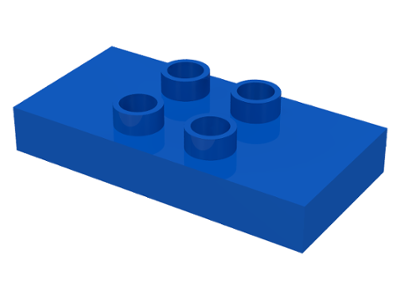 LEGO® DUPLO® KOSTKA TRAVERZKA 2x4 NÍZKÁ