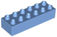LEGO® DUPLO® KOSTKA TRAVERZA 2X6 NOPŮ VYSOKÁ