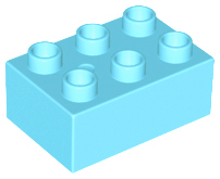LEGO® DUPLO® KOSTKA 2X3 NOPY
