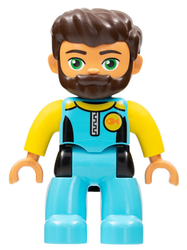 LEGO® DUPLO® FIGURKA MUŽ TATÍNEK POTÁPĚČ