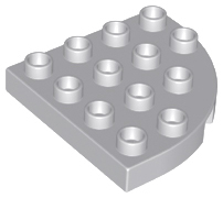 LEGO® DUPLO® PODLOŽKA DESKA ROHOVÁ SVĚTLE ŠEDÁ