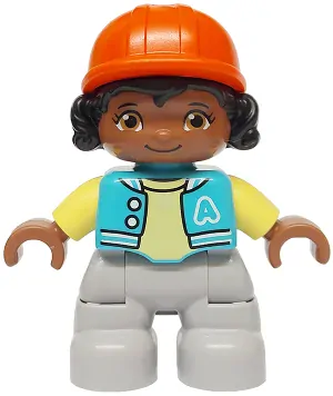 LEGO® DUPLO® FIGURKA DÍTĚ HOLČIČKA ŽOKEJKA