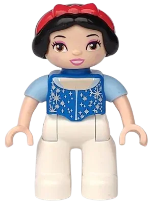 LEGO® DUPLO® FIGURKA ŽENA SNĚHURKA BEZ SUKNĚ