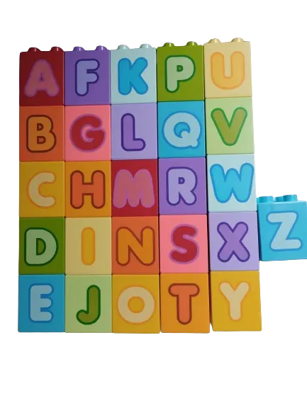 LEGO® DUPLO® KOSTKA 2x2 S POTISKEM ABECEDA