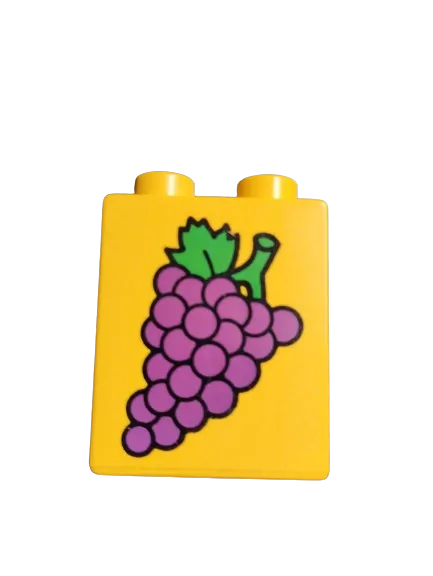 LEGO® DUPLO® KOSTKA 2X1 POTISK HROZNOVÉ VÍNO HROZEN