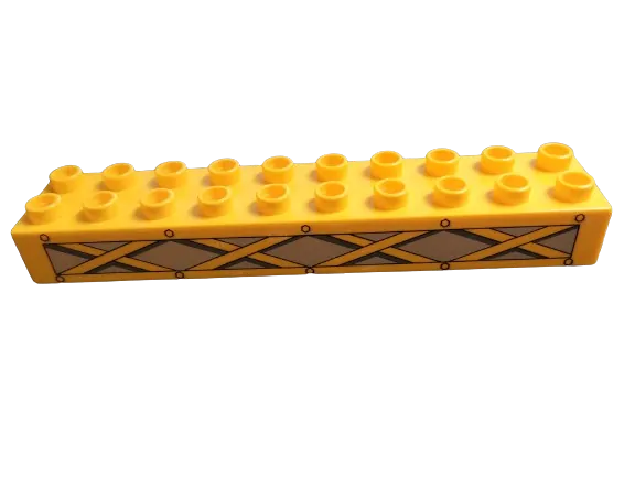 LEGO® DUPLO®TRAVERZA KOSTKA 2X10 S POTISKEM