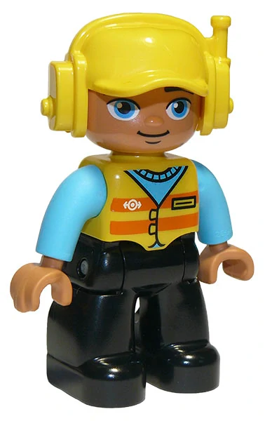 LEGO® DUPLO® FIGURKA MUŽ NÁDRAŽÁK NAVIGÁTOR