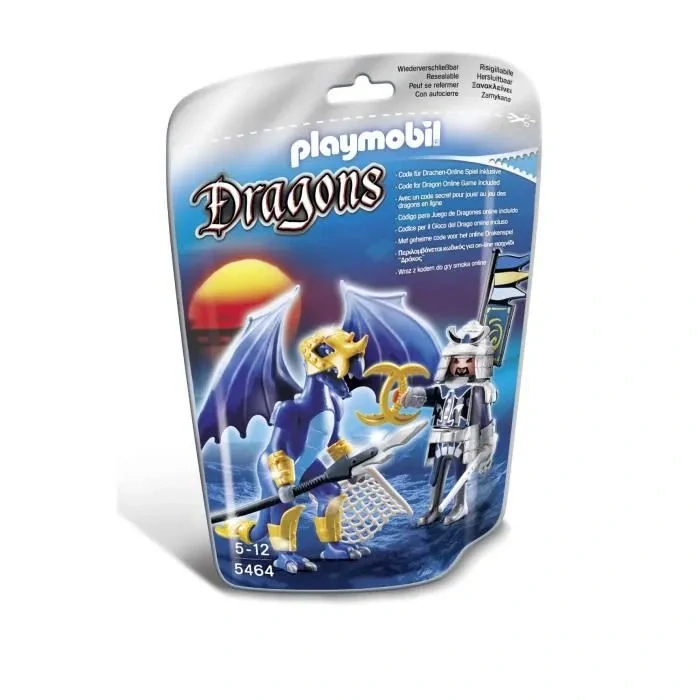 PLAYMOBIL DRAGONS 5464 LEDOVÝ DRAK S VÁLEČNÍKEM