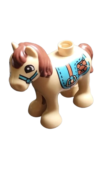 LEGO® DUPLO® KŮŇ HŘÍBĚ KONÍK PONÍK - ODŘENÉ BOKY