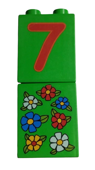 LEGO® DUPLO® KOSTKA 2x2 S POTISKEM KYTKY + 7
