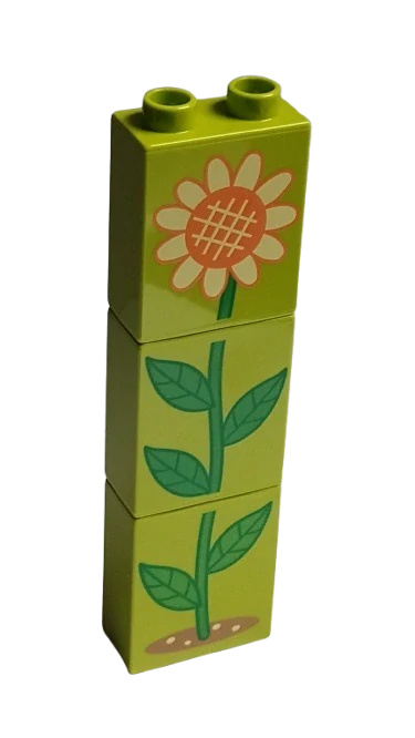 LEGO® DUPLO® KOSTKA 2X1 S POTISKEM SLUNEČNICE