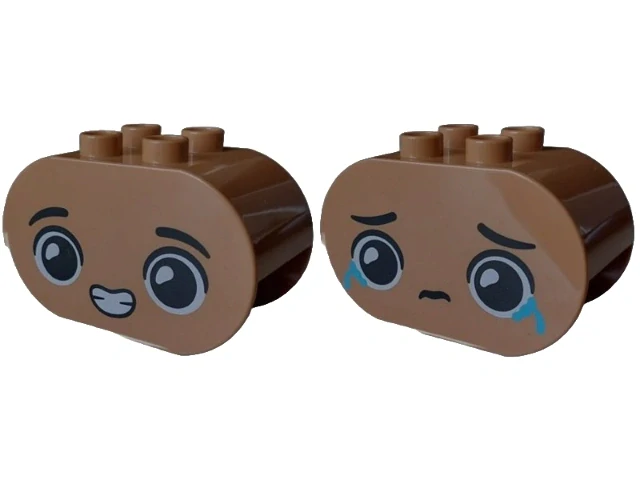 LEGO® DUPLO® KOSTKA POTISK OBLIČEJ - 1 KUS!!!!