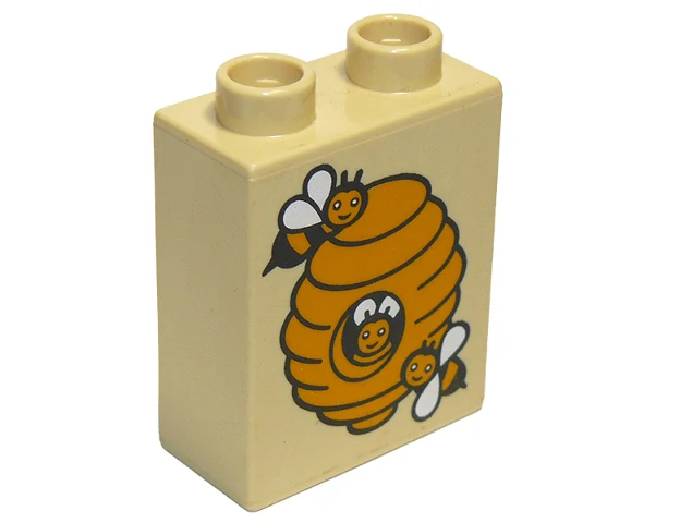 LEGO®DUPLO® KOSTKA S POTISKEM VČELÍ ÚL VČELA