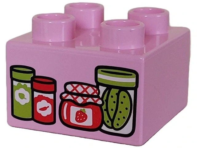 LEGO® DUPLO® KOSTKA 2x2 S POTISKEM ZAVAŘENINY