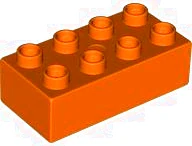 LEGO® DUPLO® KOSTKA 2X4 NOPY