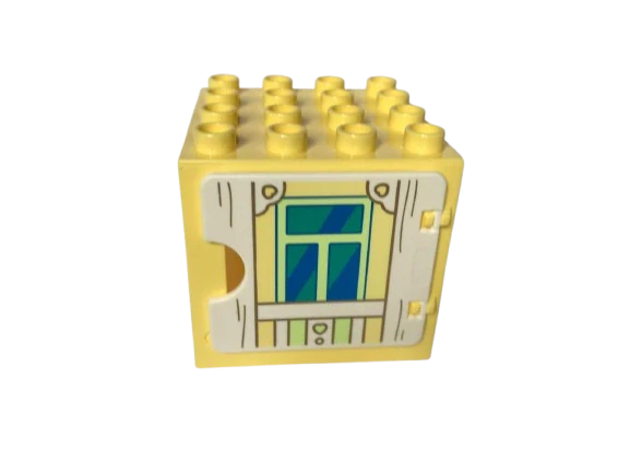 LEGO® DUPLO® OKNO 4X4 DVÍŘKA S POTISKEM
