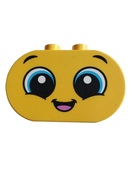 LEGO® DUPLO® KOSTKA POTISK OBLIČEJ - 1 KUS!!!!