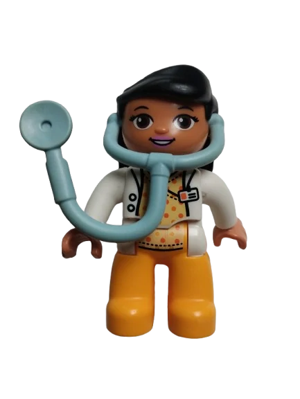 LEGO® DUPLO® FIGURKA ŽENA LÉKAŘKA DOKTORKA SE STETOSKOPEM
