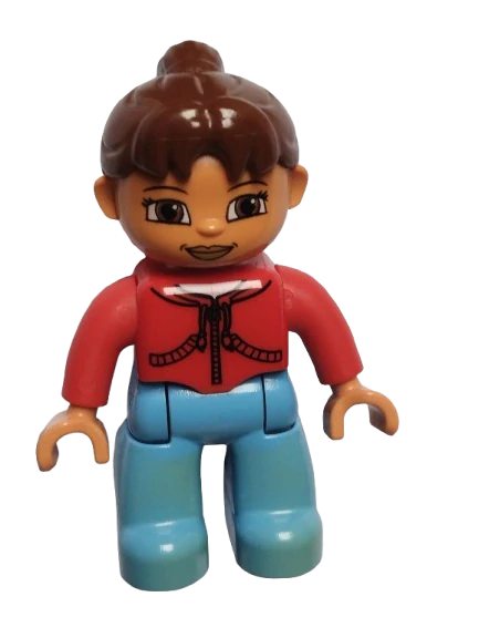 LEGO® DUPLO® FIGURKA ŽENA MAMINKA - ZAŽLOUTLÉ NOHY