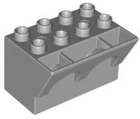 LEGO® DUPLO® HRAD OCHOZ HRADBA - SVĚTLE ŠEDÁ