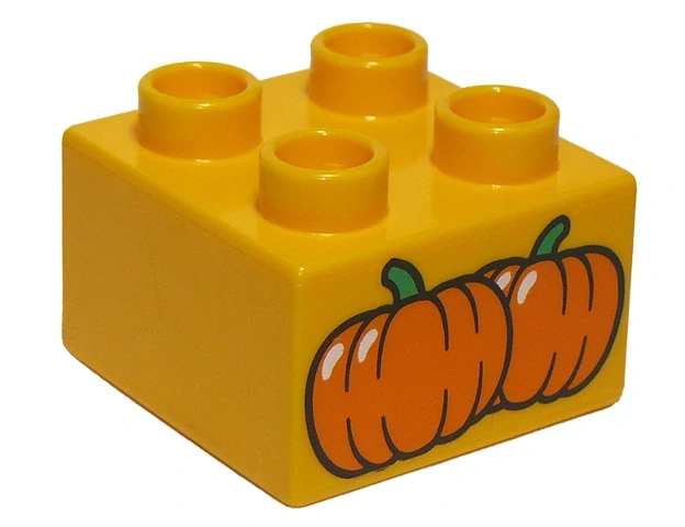 LEGO® DUPLO® KOSTKA 2X2 S POTISKEM DÝNĚ